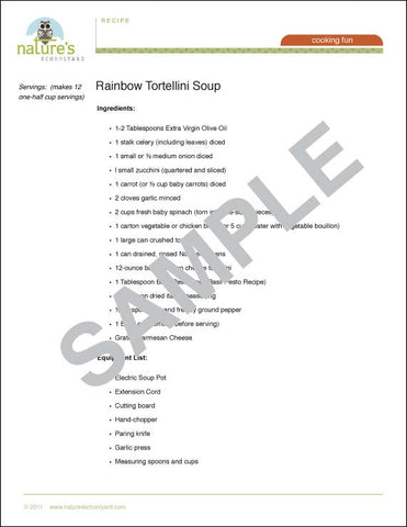 Rainbow Tortellini Soup